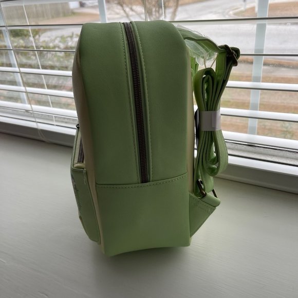 Loungefly Disney Princess and the Frog Tiana Floral Green Mini Backpack New - Picture 6 of 9